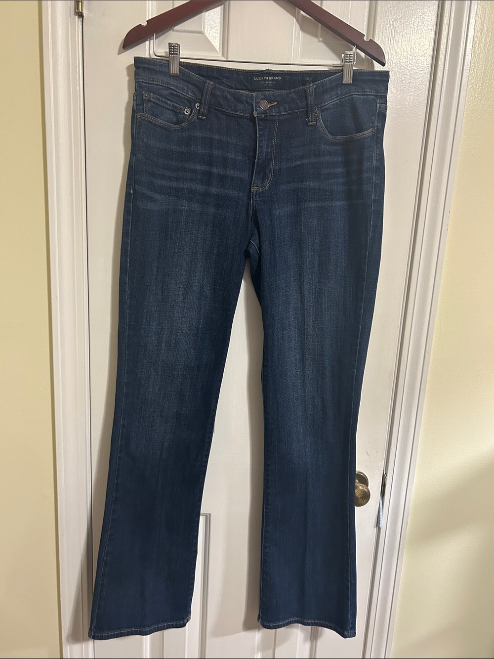 Lucky Brand Women's Dark Blue Sweet Boot Jeans, Size 12/31
